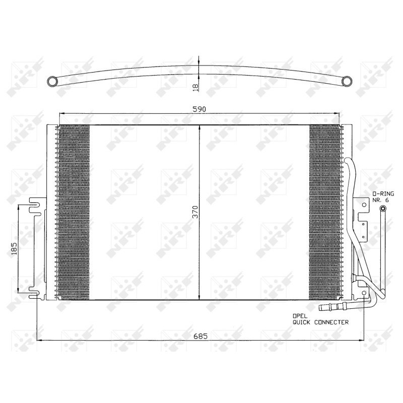 NRF 35342 Condensatore climatizzatore