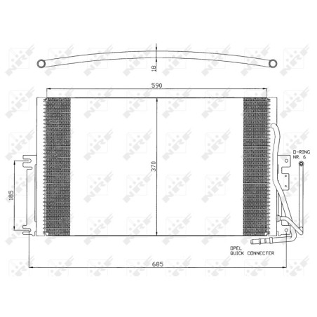 NRF 35342 Air conditioning condenser