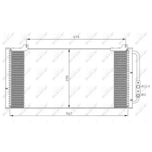 NRF 35346 Air conditioning condenser