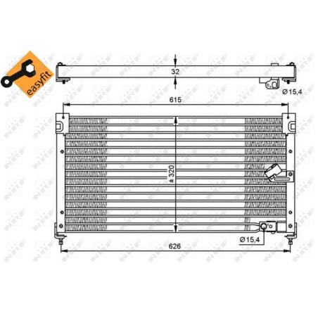 NRF 35348 Condensador de aire acondicionado