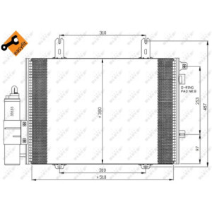 NRF 35353 Air conditioning condenser