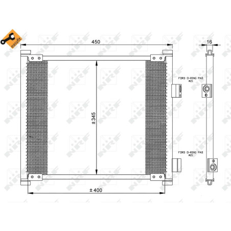 NRF 35357 Condensatore climatizzatore