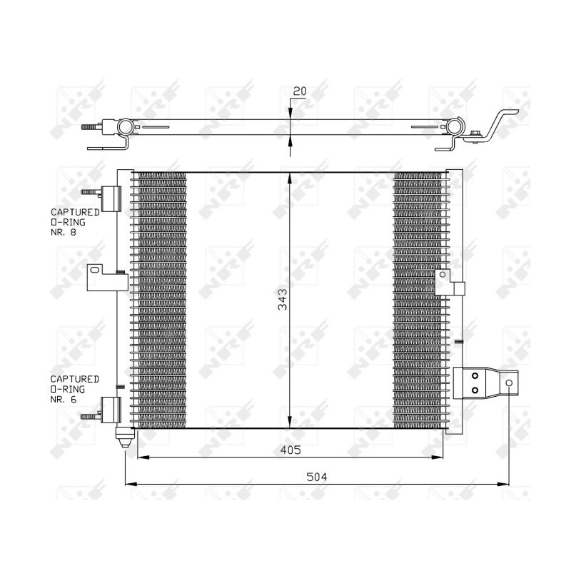 NRF 35360 Condensador de aire acondicionado