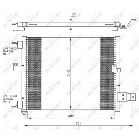 NRF 35360 Condenseur de climatisation
