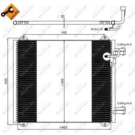 NRF 35362 Condensador de aire acondicionado