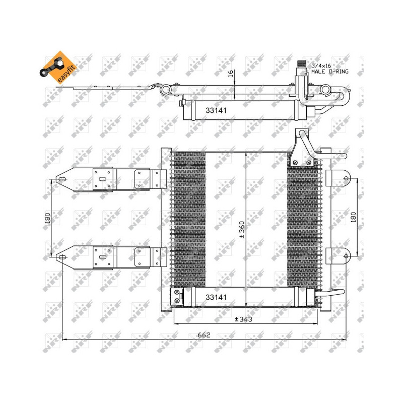 NRF 35367 Condenseur de climatisation