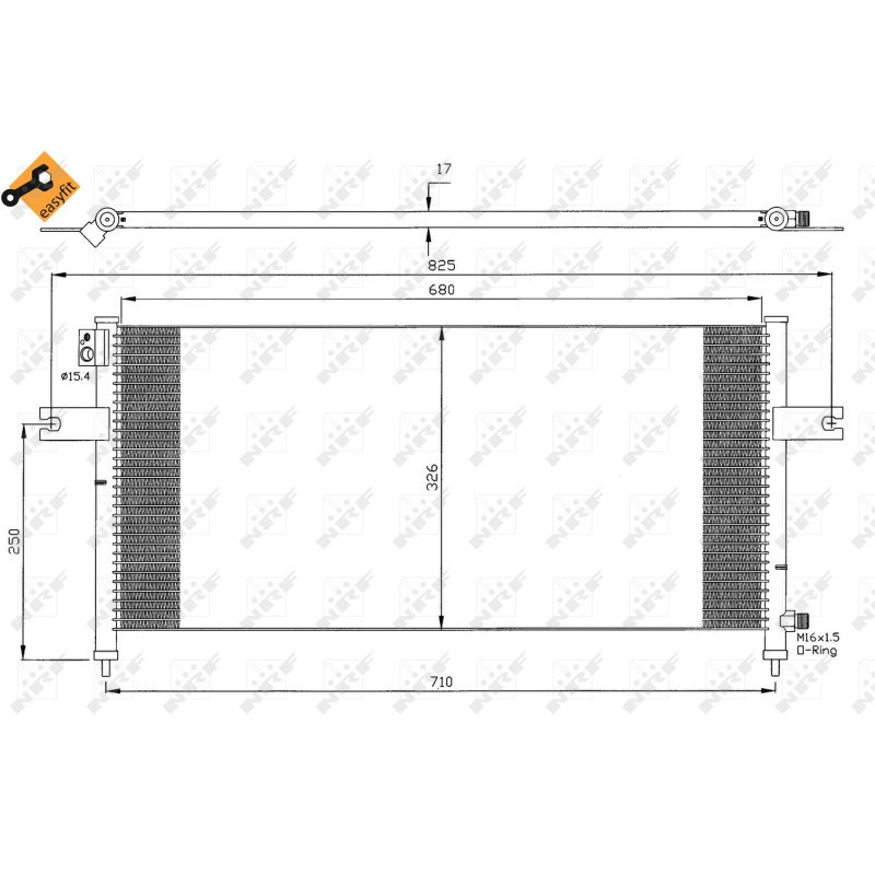 NRF 35380 Condensatore climatizzatore