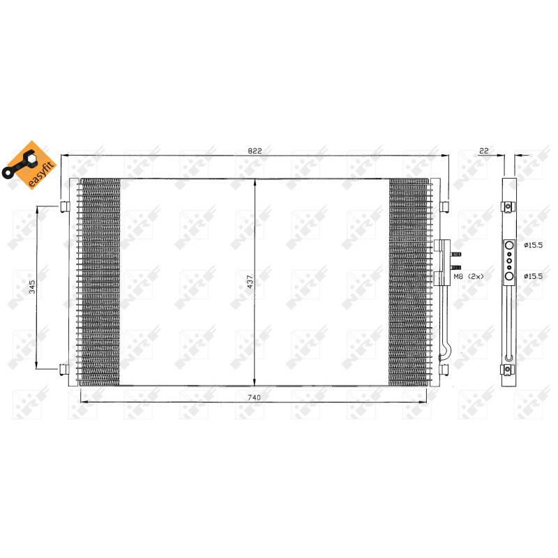 NRF 35383 Condensatore climatizzatore