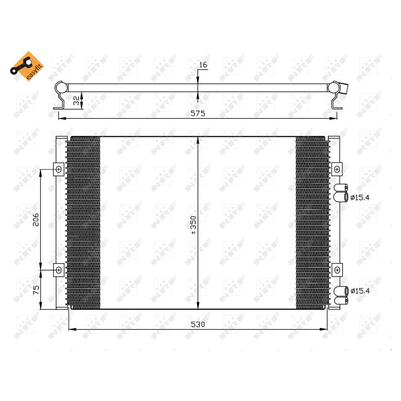 NRF 35384 Air conditioning condenser