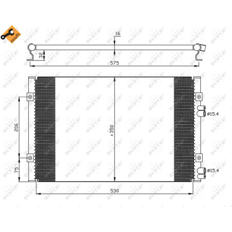 NRF 35384 Condensador de aire acondicionado