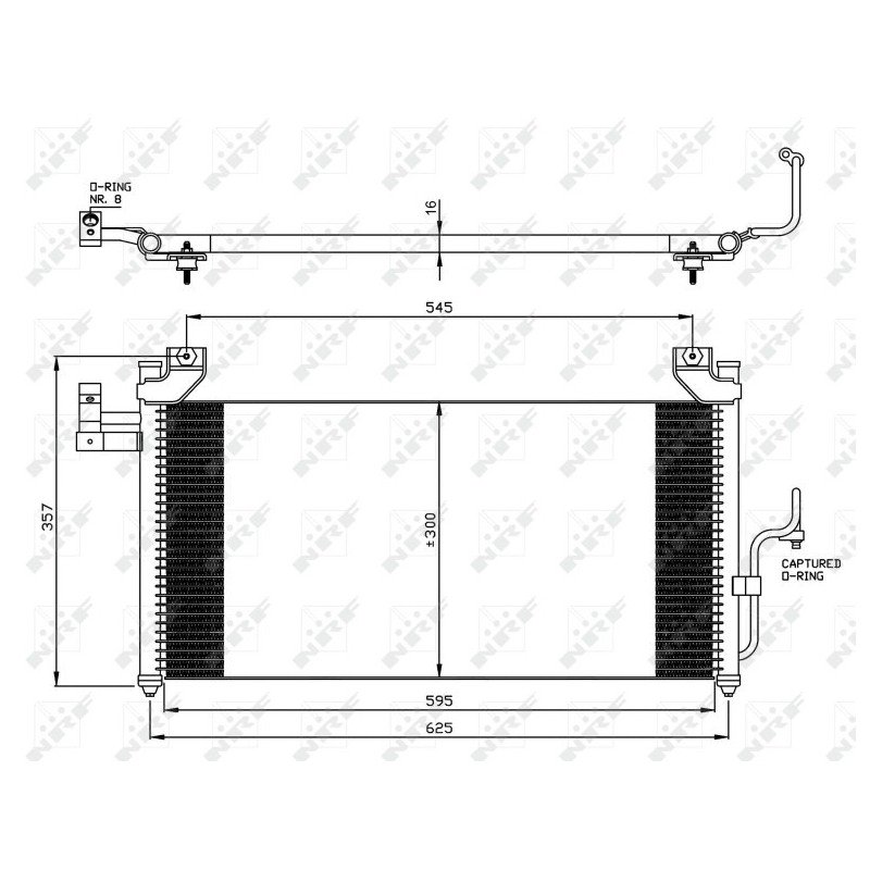 NRF 35386 Condensatore climatizzatore