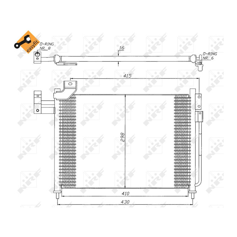 NRF 35388 Condensador de aire acondicionado
