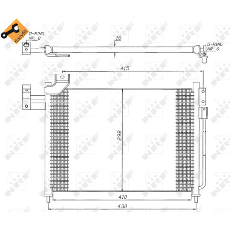 NRF 35388 Air conditioning condenser