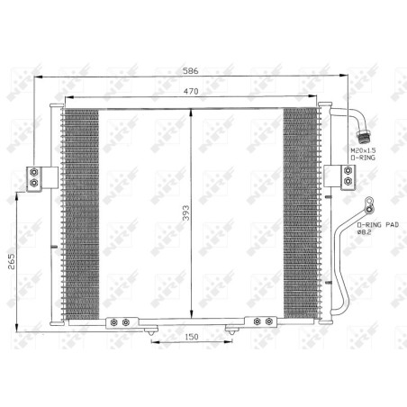 NRF 35399 Condensador de aire acondicionado