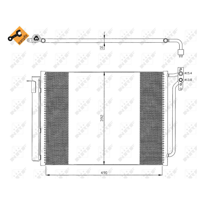 NRF 35406 Condensador de aire acondicionado