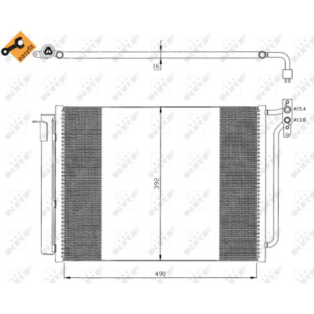 NRF 35406 Air conditioning condenser