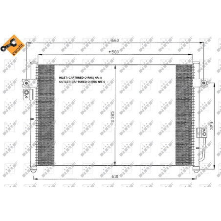 NRF 35426 Condensador de aire acondicionado