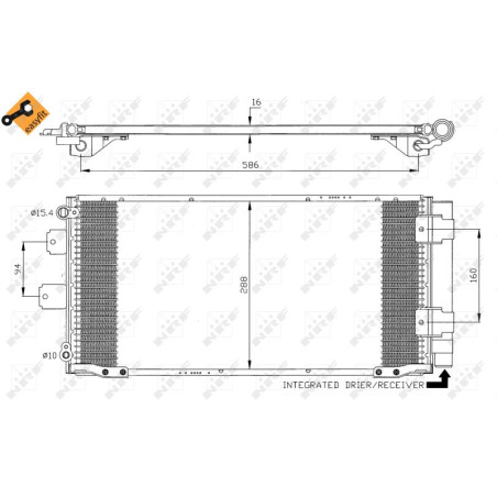NRF 35436 Condensatore climatizzatore