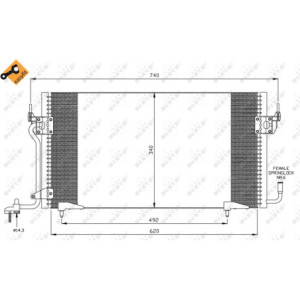 NRF 35439 Condensatore climatizzatore