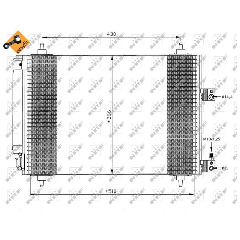 NRF 35443 Condensador de aire acondicionado