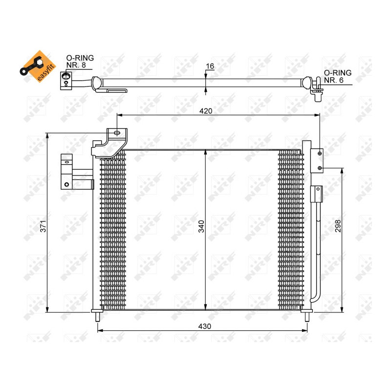 NRF 35460 Condensador de aire acondicionado