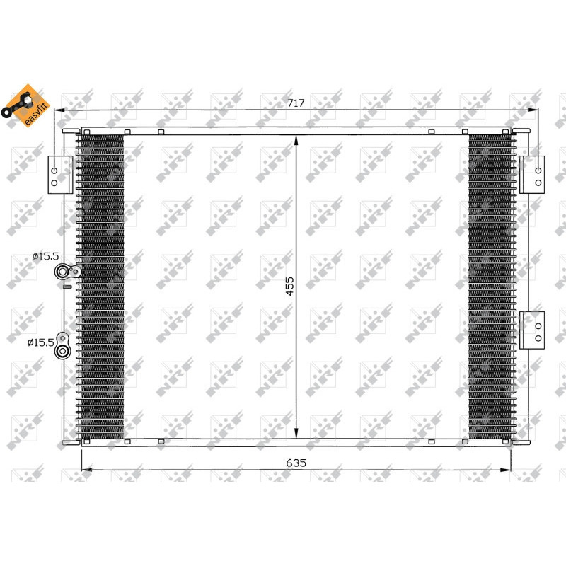 NRF 35461 Air conditioning condenser