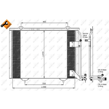 NRF 35463 Condensatore climatizzatore