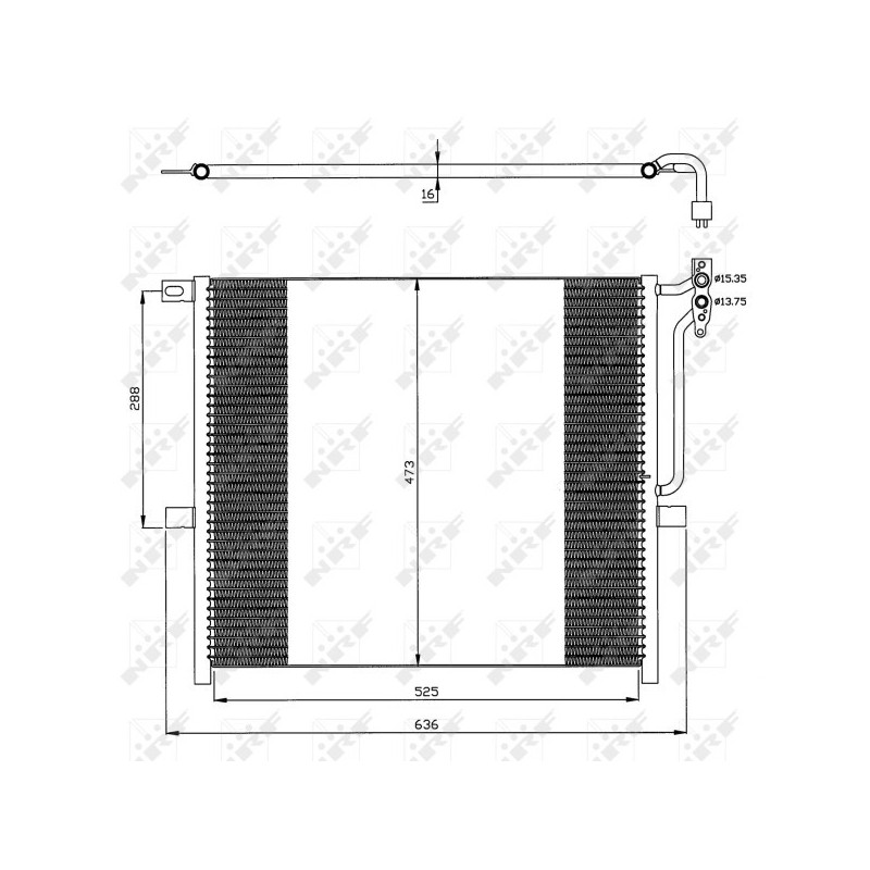 NRF 35468 Condensador de aire acondicionado