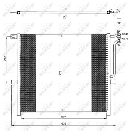 NRF 35468 Condensatore climatizzatore