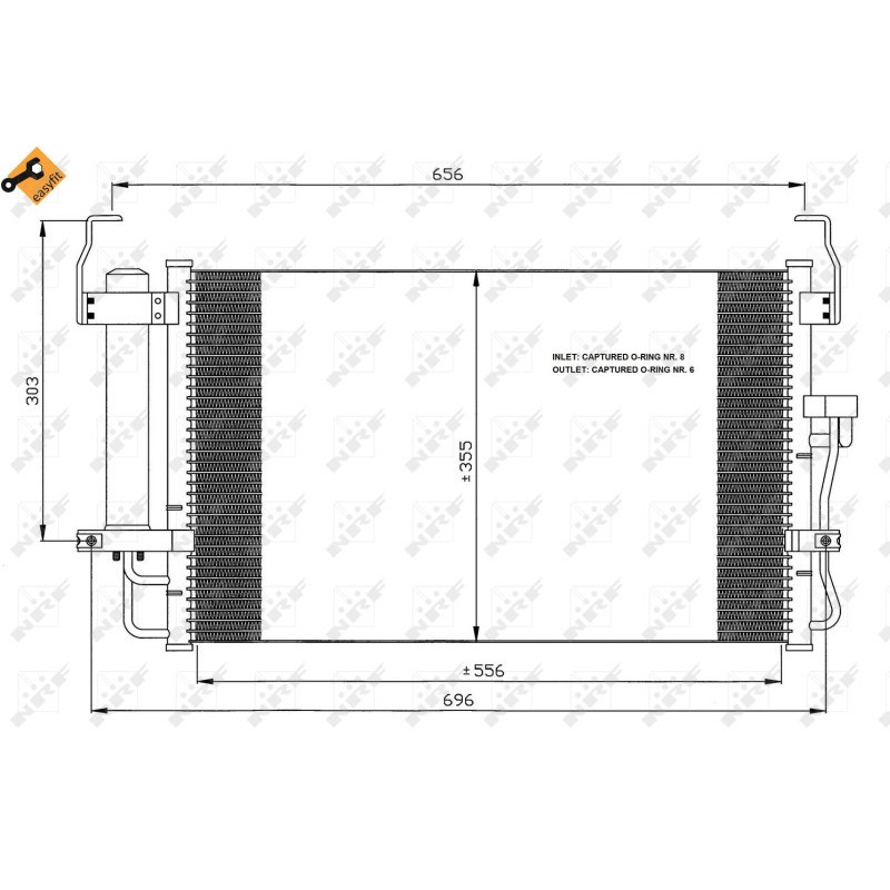 NRF 35474 Condensador de aire acondicionado