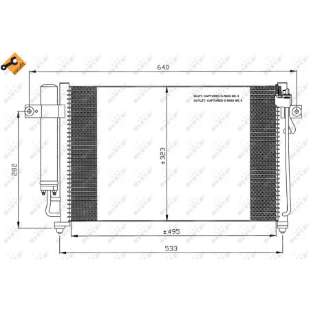 NRF 35476 Condenseur de climatisation