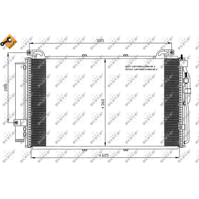 NRF 35477 Condensador de aire acondicionado