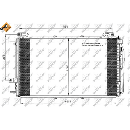NRF 35477 Condensador de aire acondicionado