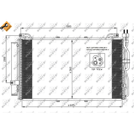 NRF 35478 Condensatore climatizzatore