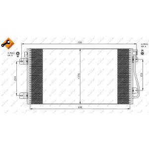NRF 35484 Condensador de aire acondicionado