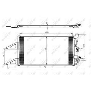 NRF 35489 Air conditioning condenser
