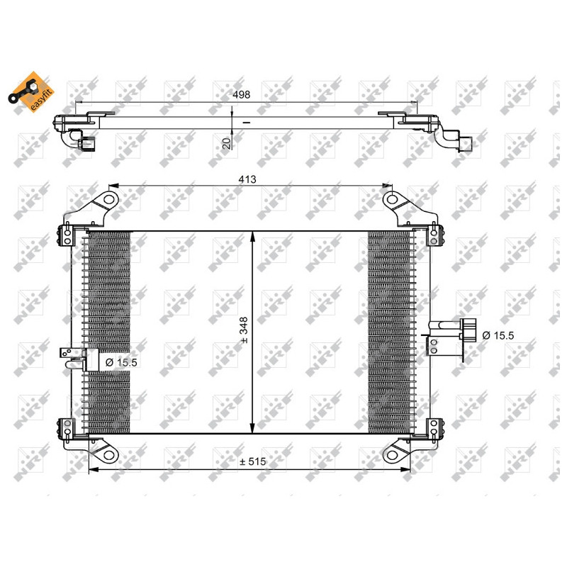 NRF 35494 Air conditioning condenser