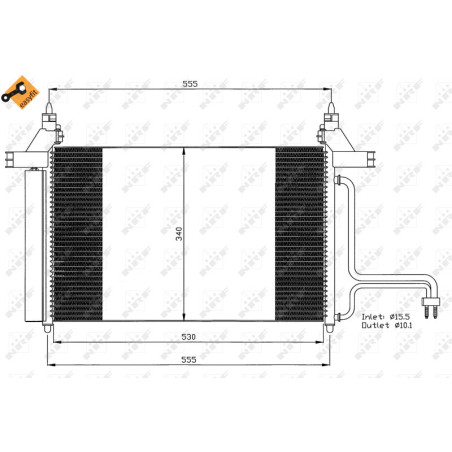 NRF 35495 Condensador de aire acondicionado
