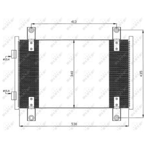 NRF 35501 Condensador de aire acondicionado