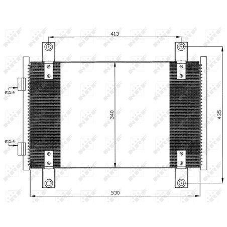 NRF 35501 Air conditioning condenser