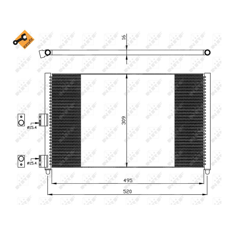 NRF 35502 Condensatore climatizzatore