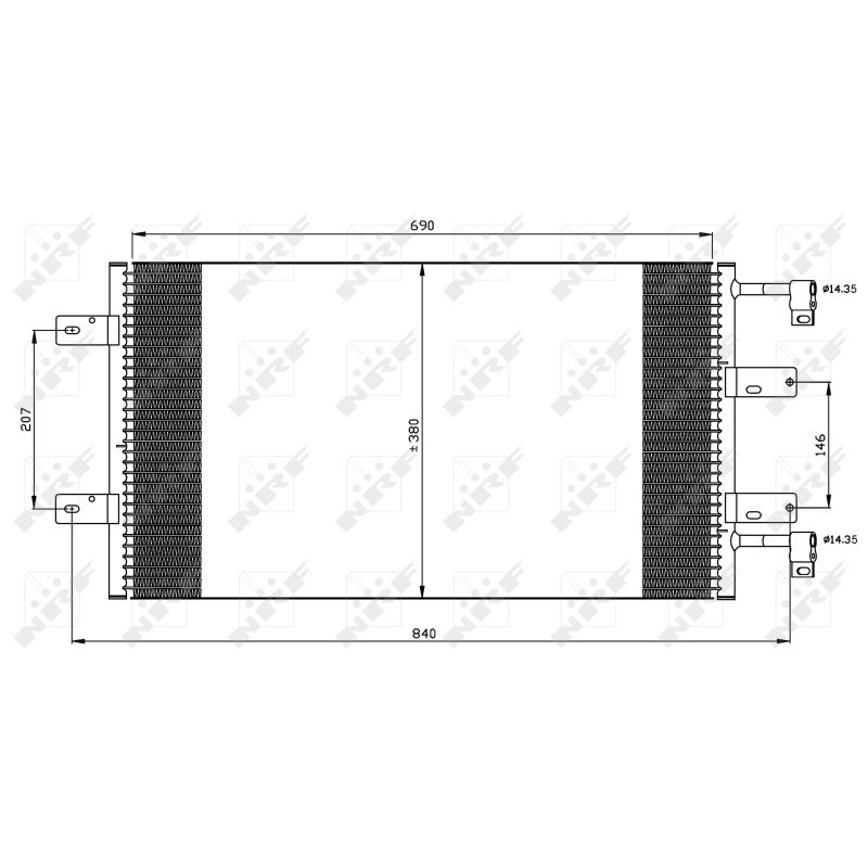 NRF 35505 Condensatore climatizzatore
