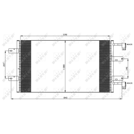 NRF 35505 Air conditioning condenser