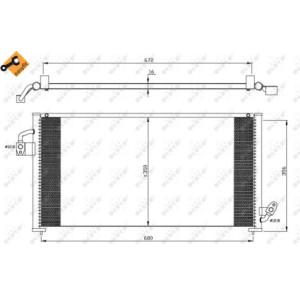 NRF 35523 Condensador de aire acondicionado