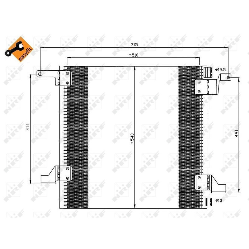 NRF 35526 Condensador de aire acondicionado