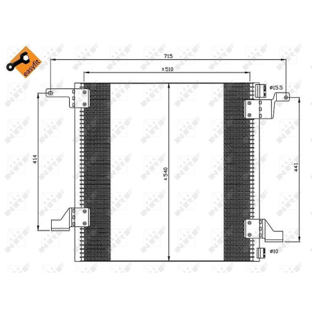 NRF 35526 Air conditioning condenser