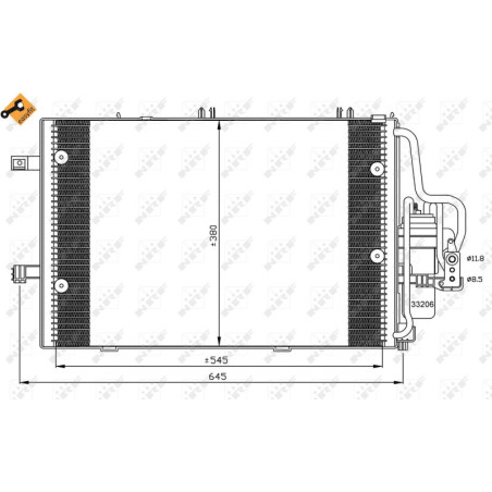 NRF 35530 Condensador de aire acondicionado