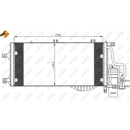 NRF 35531 Condensatore climatizzatore
