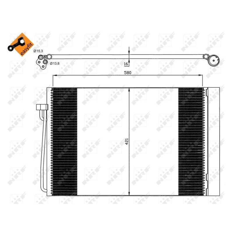NRF 35537 Condensatore climatizzatore