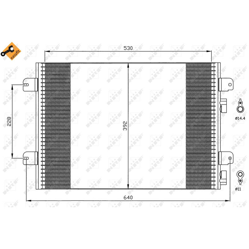 NRF 35542 Condensador de aire acondicionado